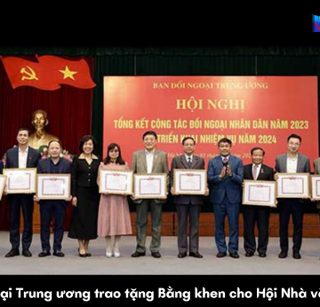 Ban Đối ngoại Trung ương trao tặng Bằng khen cho Hội Nhà văn Việt Nam